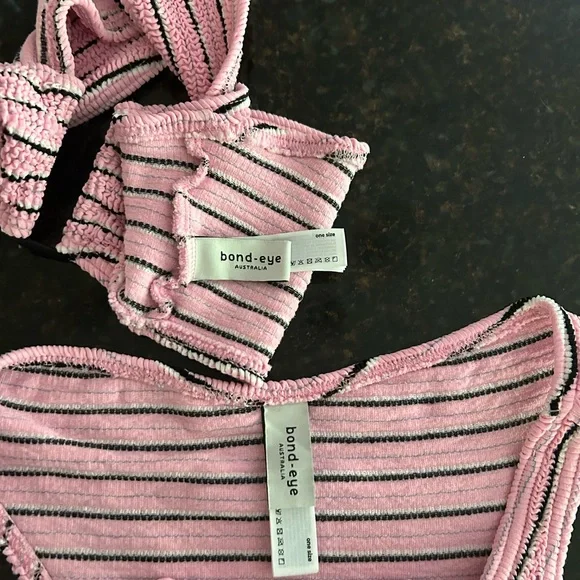 Bond Eye pink pastel stripe SET - Picture 5 of 9